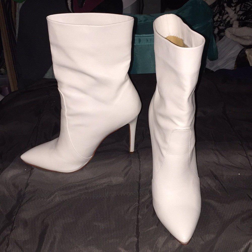 White Boot Heels
